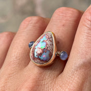 RESERVED FOR AMANDA - Remaining balance on custom opal ring in 14K gold-fill