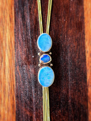 RESERVED FOR EMILY - Remaining balance on custom opal bolo tie necklace in 14K gold-fill