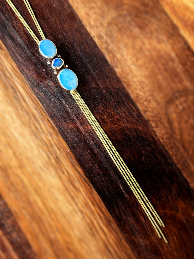 RESERVED FOR EMILY - Remaining balance on custom opal bolo tie necklace in 14K gold-fill