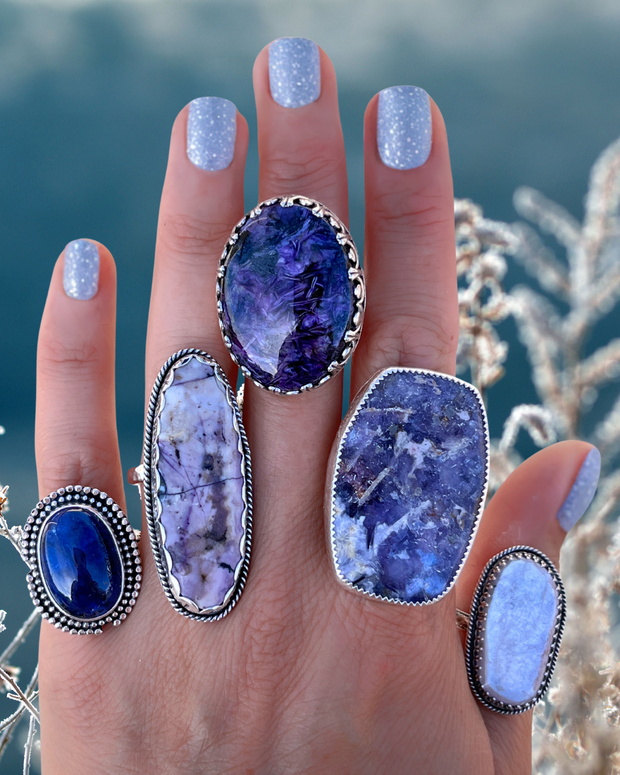 Lepidolite ring deals