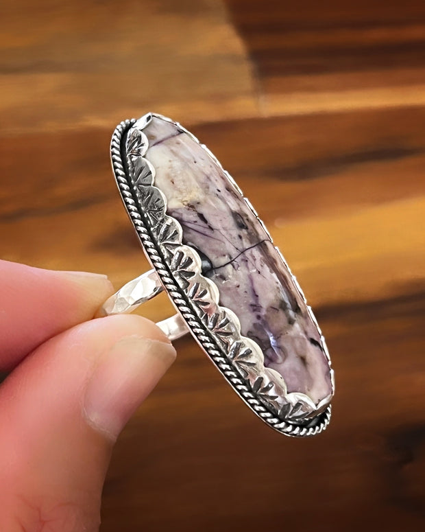 Tiffany stone ring in silver (sizes 6-1/4 to 9)