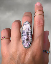Handmade Tiffany stone ring in silver