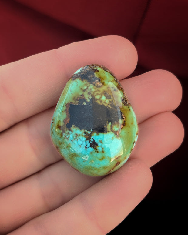 ITEM #22: MADE-TO-ORDER KINGMAN TURQUOISE RING IN MIXED METAL