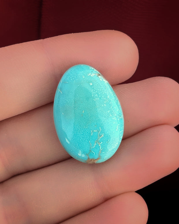 ITEM #24: MADE-TO-ORDER TURQUOISE RING IN SILVER (SIZE 8)