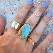 Royston turquoise ring in 14K gold-fill