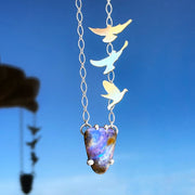 "Set Me Free" necklace with Australian boulder opal