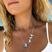 "Set Me Free" necklace with Australian boulder opal
