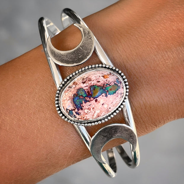 RESERVED FOR MARILYN - Remaining balance on custom opal cuff in silver