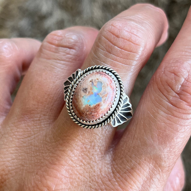 RESERVED FOR MICHAEL - Remaining balance on custom opal ring in silver