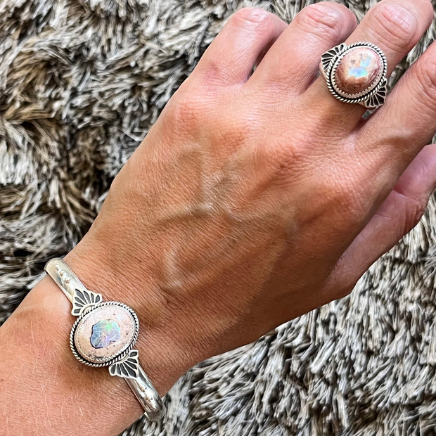 RESERVED FOR MICHAEL - Remaining balance on custom opal ring in silver