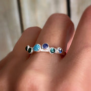 RESERVED FOR MARIE - Remaining balance on custom water droplets ring in silver
