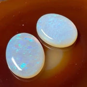 RESERVED FOR EMILY - Deposit on pair of white Australian crystal opals