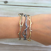 Made-to-order silver branch bracelet