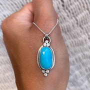 Cananea turquoise necklace in silver