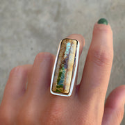 Royston ribbon turquoise ring in 14K gold-fill