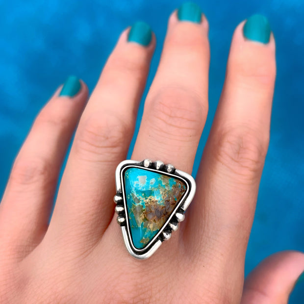 Finished-to-size Royston turquoise ring