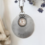 Fortune teller necklace with glass marble crystal ball