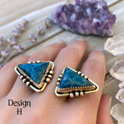 Made-to-order double triangle ring