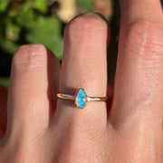 Australian pipe opal ring in 14K gold-fill (size 6-1/4)