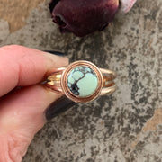 RESERVED FOR LYNN - Poseidon Variscite ring in 14K gold-fill