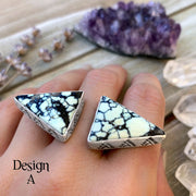 RESERVED FOR RAYNE - Deposit on double triangle ring