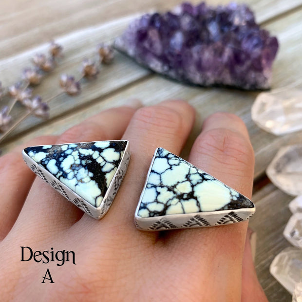 RESERVED FOR RAYNE - Deposit on double triangle ring